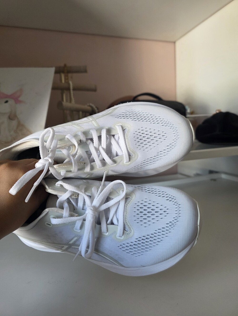 ASICS Women's Gel Nimbus 25 Running Shoes White Sz 9 - Picture 6 of 10